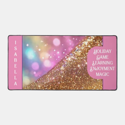 Glitzer Opal Popular Holographic Collection Schreibtischunterlage (Vorderseite)