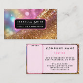 Glitzer Opal Popular Holographic Collection Visitenkarte (Vorne/Hinten)