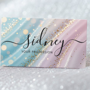 Glitzer opal rosa Hintergrund Visitenkarte