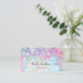 Glitzer Opal Stone Visitenkarte (Stehend Vorderseite)