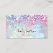 Glitzer Opal Stone Visitenkarte (Vorderseite)