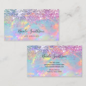 Glitzer Opal-Textur-Visitenkarte Visitenkarte (Vorne/Hinten)