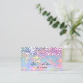 Glitzer Opal-Textur-Visitenkarte Visitenkarte (Stehend Vorderseite)