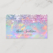 Glitzer Opal-Textur-Visitenkarte Visitenkarte (Vorderseite)