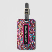 Glitzer Opal Trendy Holographic Collection Gepäckanhänger (Vorderseite Vertikal)