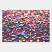 Glitzer Opal Trendy Holographic Collection Geschenkpapier Set (Vorderseite 2)