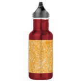 Glitzer-Orange Edelstahlflasche (Rechts)