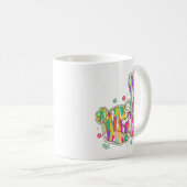 Glitzer Ostersonnige Typografie Kaffeetasse (VorderseiteRechts)