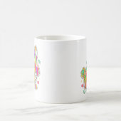 Glitzer Ostersonnige Typografie Kaffeetasse (Mittel)
