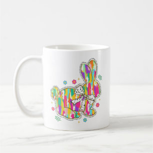 Glitzer Ostersonnige Typografie Kaffeetasse