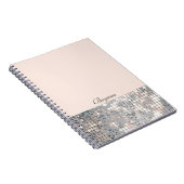 Glitzer Pailletten Glamour Notizbuch Journal Notizblock (Rechte Seite)