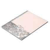 Glitzer Pailletten Glamour Notizbuch Journal Notizblock (Linke Seite)