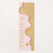 Glitzer Paint Tropfen Yoga Mat Yogamatte (Vorderseite)