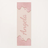 Glitzer Paint Tropfen Yogamatte (Vorderseite)
