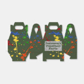 Glitzer Paintball Party Individuelle Name Geschenkschachtel (Ungefaltet)