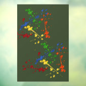 Glitzer Paintball Party Paint Spritzer Fensteraufkleber (Blatt 3)