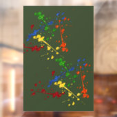 Glitzer Paintball Party Paint Spritzer Fensteraufkleber (Blatt 2)