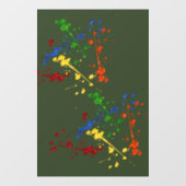 Glitzer Paintball Party Paint Spritzer Fensteraufkleber (Blatt)