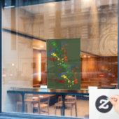 Glitzer Paintball Party Paint Spritzer Fensteraufkleber (Café-Fenster)