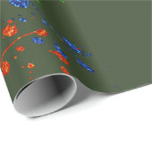 Glitzer Paintball Party Paint Spritzer Geschenkpapier (Rolleneckpunkt)