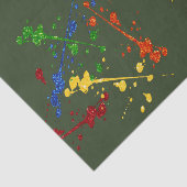 Glitzer Paintball Party Paint Spritzer Seidenpapier (Ausschnitt)