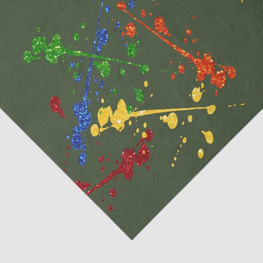 Glitzer Paintball Party Paint Spritzer Seidenpapier (Ausschnitt)