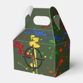 Glitzer Paintball Party Ziele Geschenkschachtel (Rückseite)