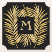 Glitzer Palm Tree TICKET Form Untersetzer (Vorderseite)