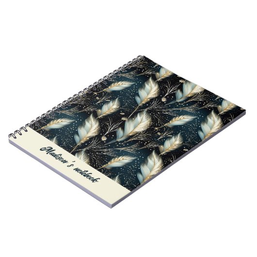 Glitzer Pampas Grass Notizblock (Linke Seite)