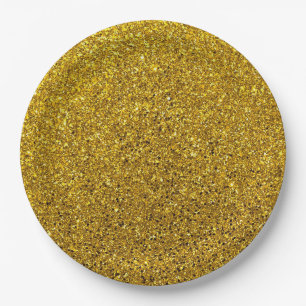 Glitzer Pappteller