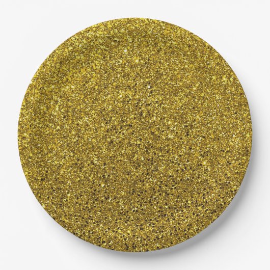 Glitzer Pappteller (Vorderseite)
