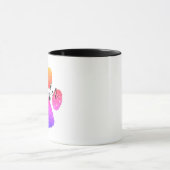 Glitzer Papwprint personalisierte Kaffee Tasse (Zentrum)