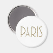 Glitzer PARIS Magnet (Vorderseite/Rückseite)