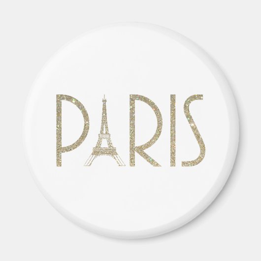 Glitzer PARIS Magnet (Vorne)