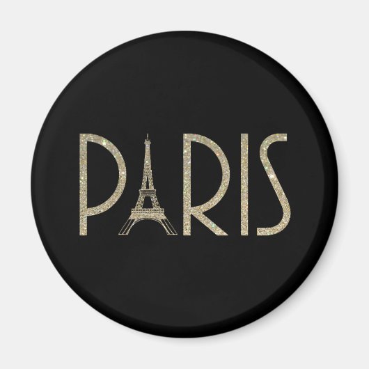 Glitzer PARIS Magnet (Vorne)