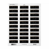 Glitzer Party Rose und Gold Rücksendeadresse (Vorne)