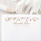 Glitzer Party Rose und Gold Rücksendeadresse (Insitu)