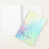 Glitzer Pastel Bokeh Girly Colorful Pattern Planer (Anzeige)