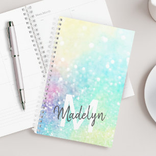 Glitzer Pastel Bokeh Girly Colorful Pattern Planer
