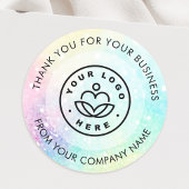 Glitzer Pastel Bokeh Girly Colorful Pattern Runder Aufkleber