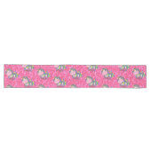 Glitzer Pastle Pink Einhorn Long Table Runner Großer Tischläufer (Horizontal)