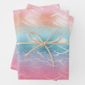 Glitzer Pattern Geschenkpapier Set (Beispiel)