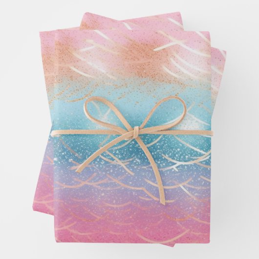 Glitzer Pattern Geschenkpapier Set (Beispiel)