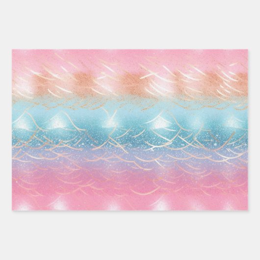 Glitzer Pattern Geschenkpapier Set (Vorderseite)