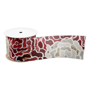 Glitzer Pattern Satinband