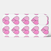 Glitzer Peace Sign Hearts Case-Mate iPhone Hülle (Rückseite (Horizontal))