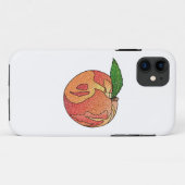 Glitzer Peach Case-Mate iPhone Hülle (Rückseite (Horizontal))