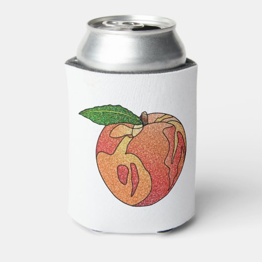 Glitzer Peach Dosenkühler (Kanne Rückseite)