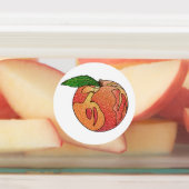 Glitzer Peach Etiketten (Befestigt)