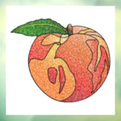 Glitzer Peach Fensteraufkleber (Blatt 3)